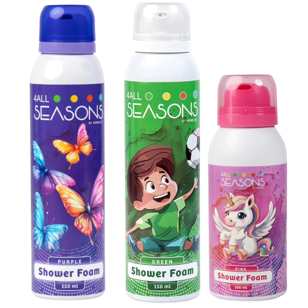 2+1 GRATIS - 2x 4All Seasons Shower Foam 150 ml + 1x Shower Foam 100 ml GRATIS