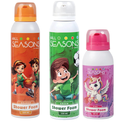 2+1 GRATIS - 2x 4All Seasons Shower Foam 150 ml + 1x Shower Foam 100 ml GRATIS