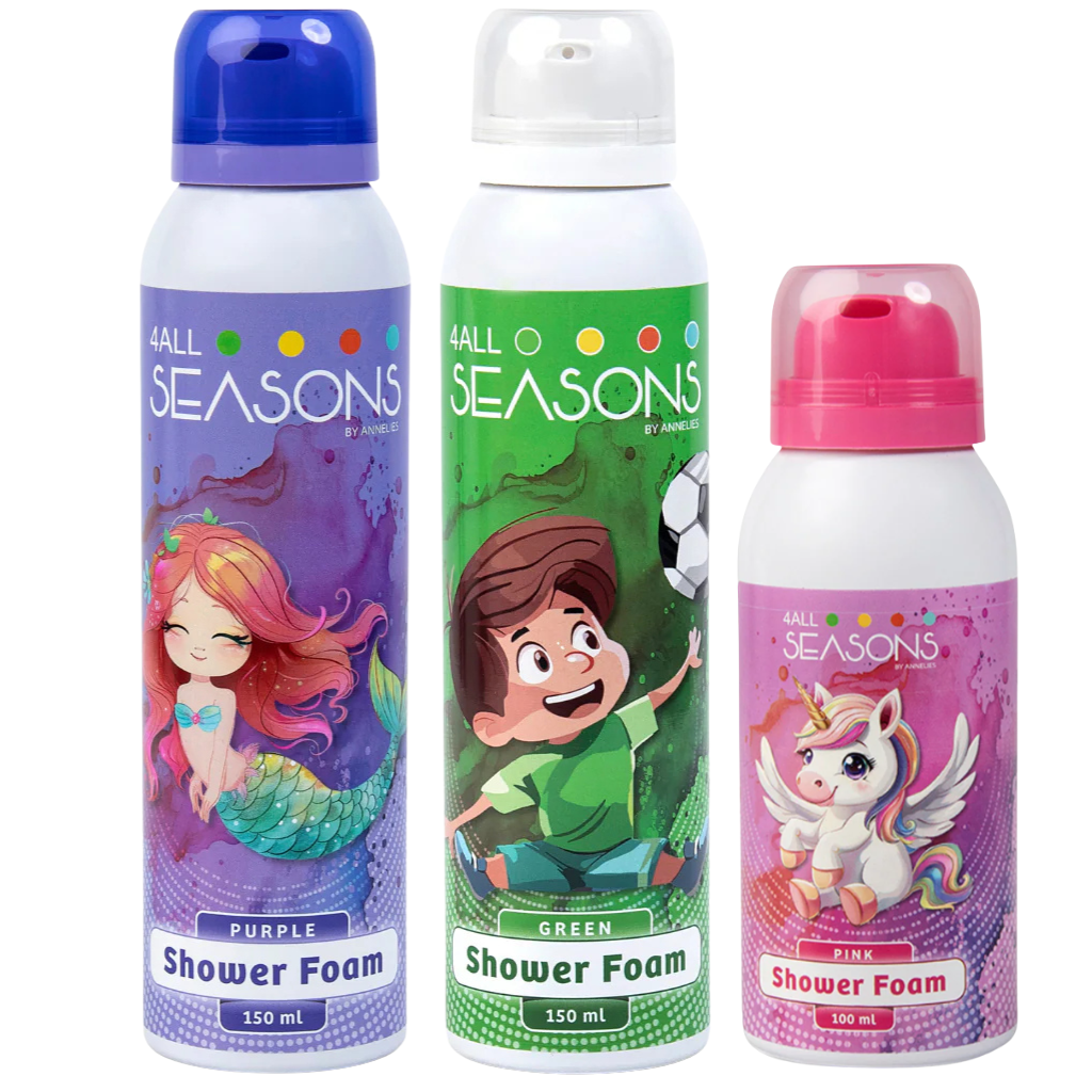 2+1 GRATIS - 2x 4All Seasons Shower Foam 150 ml + 1x Shower Foam 100 ml GRATIS