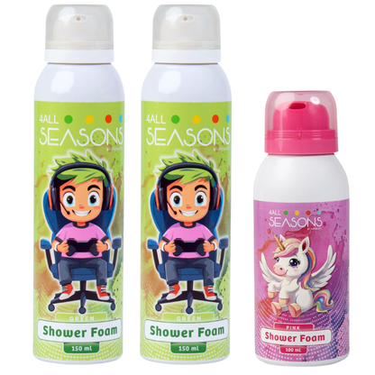 2+1 GRATIS - 2x 4All Seasons Shower Foam 150 ml + 1x Shower Foam 100 ml GRATIS