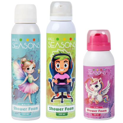 2+1 GRATIS - 2x 4All Seasons Shower Foam 150 ml + 1x Shower Foam 100 ml GRATIS