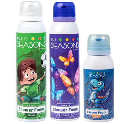2+1 GRATIS - 2x 4All Seasons Shower Foam 150 ml + 1x Shower Foam 100 ml GRATIS