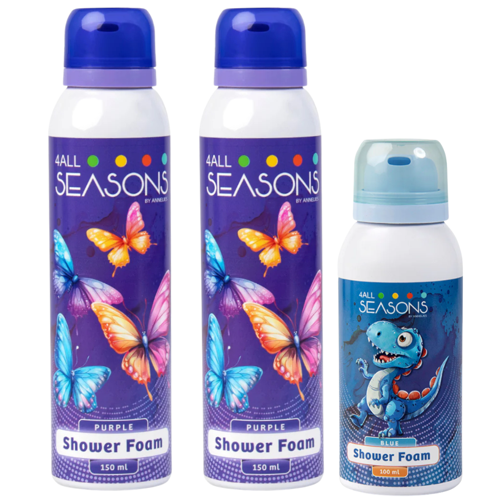 2+1 GRATIS - 2x 4All Seasons Shower Foam 150 ml + 1x Shower Foam 100 ml GRATIS