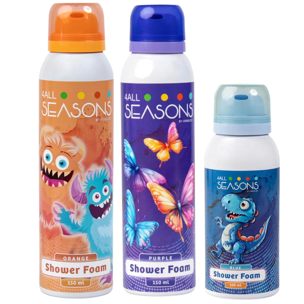 2+1 GRATIS - 2x 4All Seasons Shower Foam 150 ml + 1x Shower Foam 100 ml GRATIS