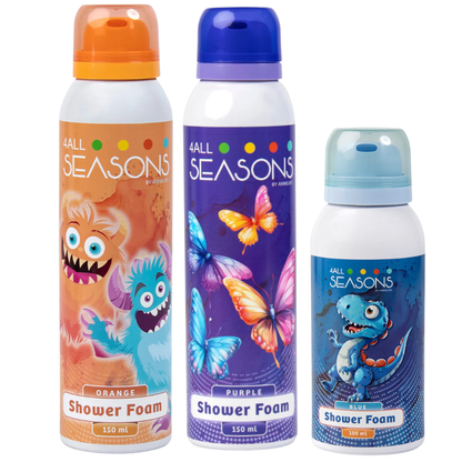 2+1 GRATIS - 2x 4All Seasons Shower Foam 150 ml + 1x Shower Foam 100 ml GRATIS