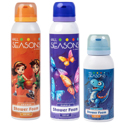 2+1 GRATIS - 2x 4All Seasons Shower Foam 150 ml + 1x Shower Foam 100 ml GRATIS