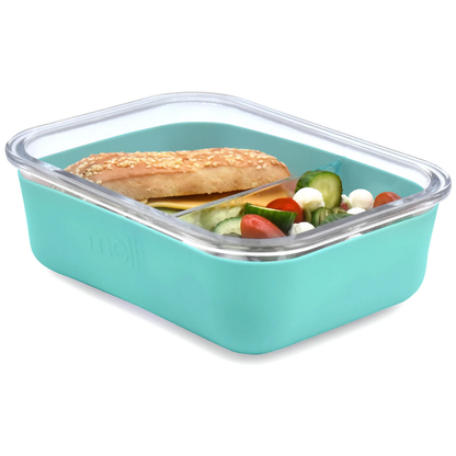 Melii - Glazen bento lunchbox met siliconen sleeve