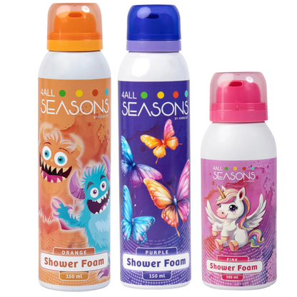 2+1 GRATIS - 2x 4All Seasons Shower Foam 150 ml + 1x Shower Foam 100 ml GRATIS