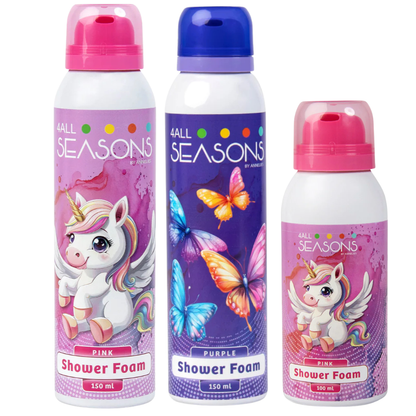 2+1 GRATIS - 2x 4All Seasons Shower Foam 150 ml + 1x Shower Foam 100 ml GRATIS