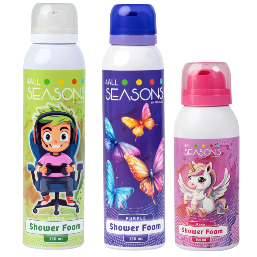 2+1 GRATIS - 2x 4All Seasons Shower Foam 150 ml + 1x Shower Foam 100 ml GRATIS