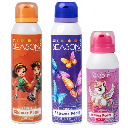 2+1 GRATIS - 2x 4All Seasons Shower Foam 150 ml + 1x Shower Foam 100 ml GRATIS