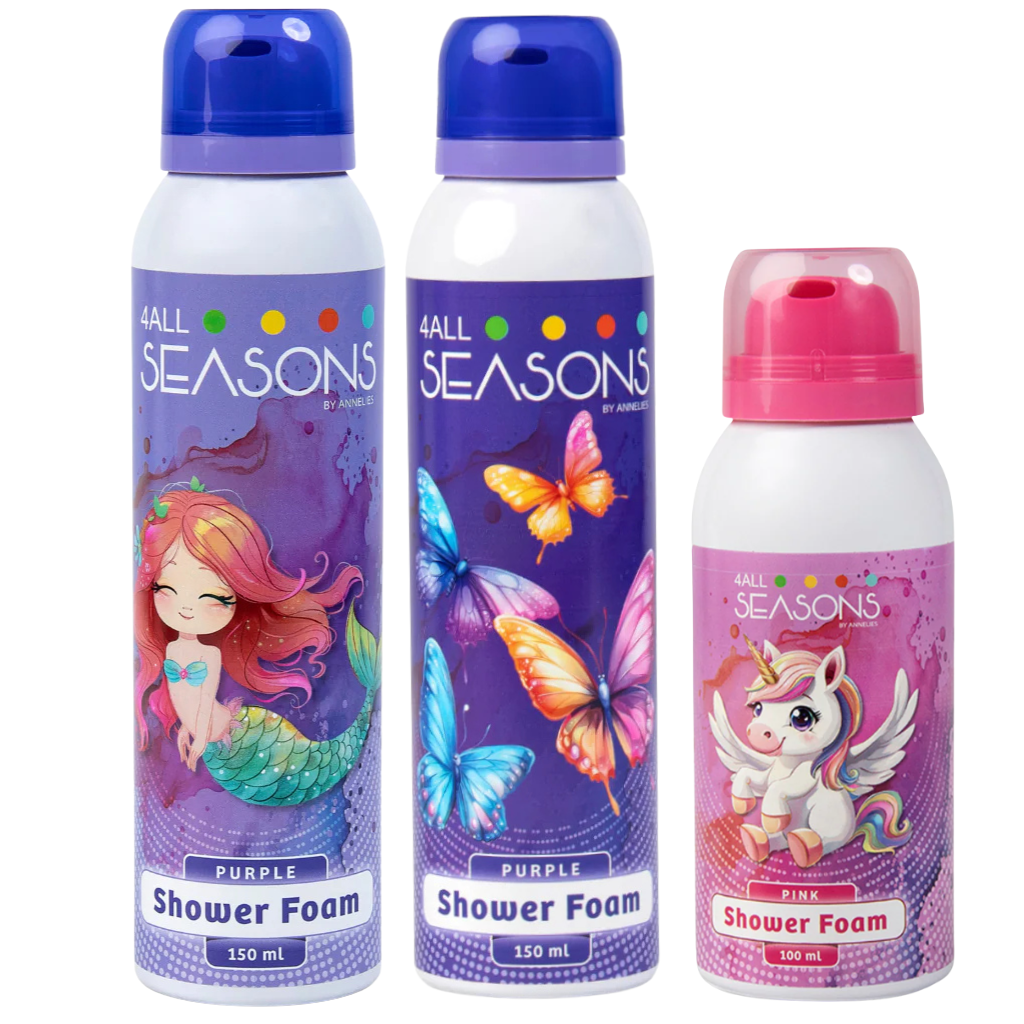 2+1 GRATIS - 2x 4All Seasons Shower Foam 150 ml + 1x Shower Foam 100 ml GRATIS