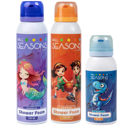 2+1 GRATIS - 2x 4All Seasons Shower Foam 150 ml + 1x Shower Foam 100 ml GRATIS