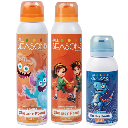 2+1 GRATIS - 2x 4All Seasons Shower Foam 150 ml + 1x Shower Foam 100 ml GRATIS