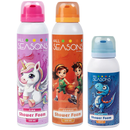 2+1 GRATIS - 2x 4All Seasons Shower Foam 150 ml + 1x Shower Foam 100 ml GRATIS