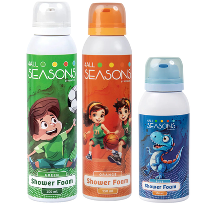 2+1 GRATIS - 2x 4All Seasons Shower Foam 150 ml + 1x Shower Foam 100 ml GRATIS