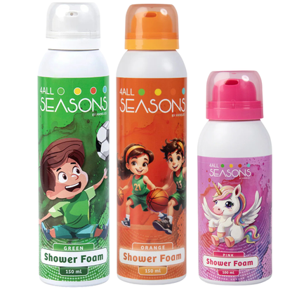 2+1 GRATIS - 2x 4All Seasons Shower Foam 150 ml + 1x Shower Foam 100 ml GRATIS