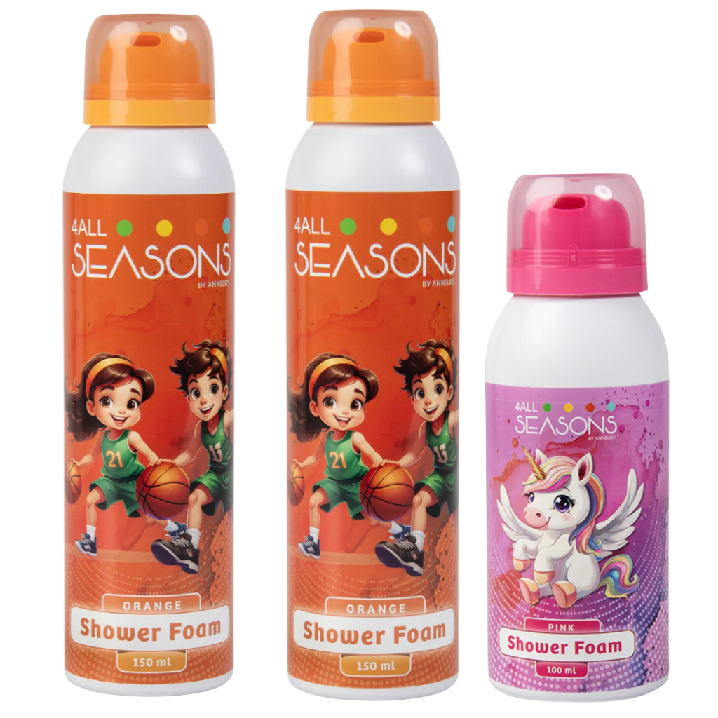 2+1 GRATIS - 2x 4All Seasons Shower Foam 150 ml + 1x Shower Foam 100 ml GRATIS