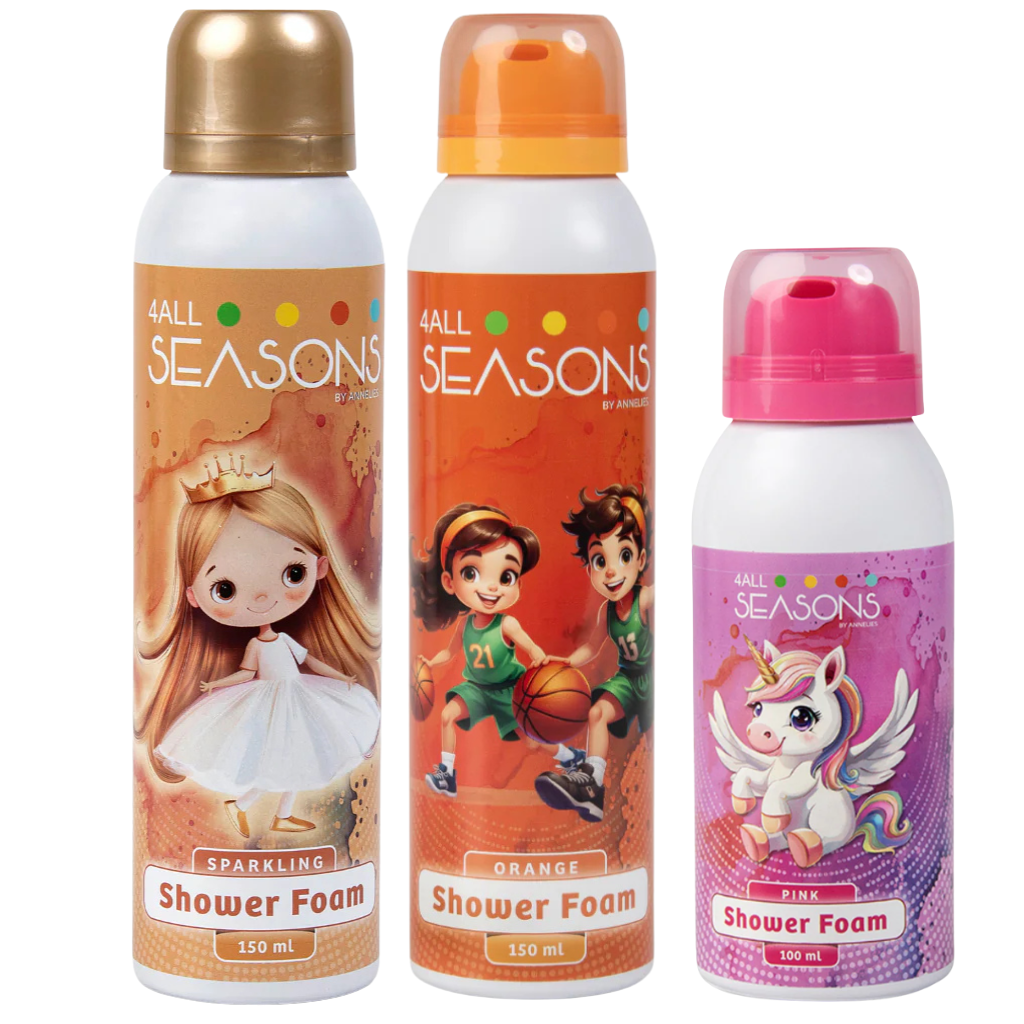 2+1 GRATIS - 2x 4All Seasons Shower Foam 150 ml + 1x Shower Foam 100 ml GRATIS