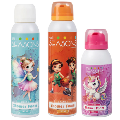 2+1 GRATIS - 2x 4All Seasons Shower Foam 150 ml + 1x Shower Foam 100 ml GRATIS