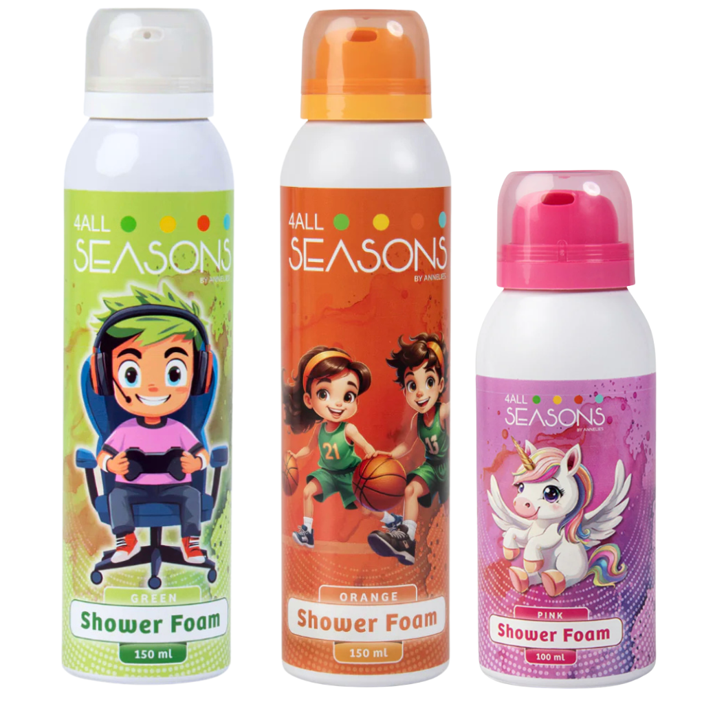2+1 GRATIS - 2x 4All Seasons Shower Foam 150 ml + 1x Shower Foam 100 ml GRATIS