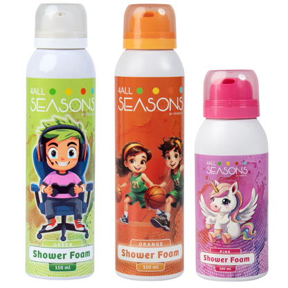 2+1 GRATIS - 2x 4All Seasons Shower Foam 150 ml + 1x Shower Foam 100 ml GRATIS