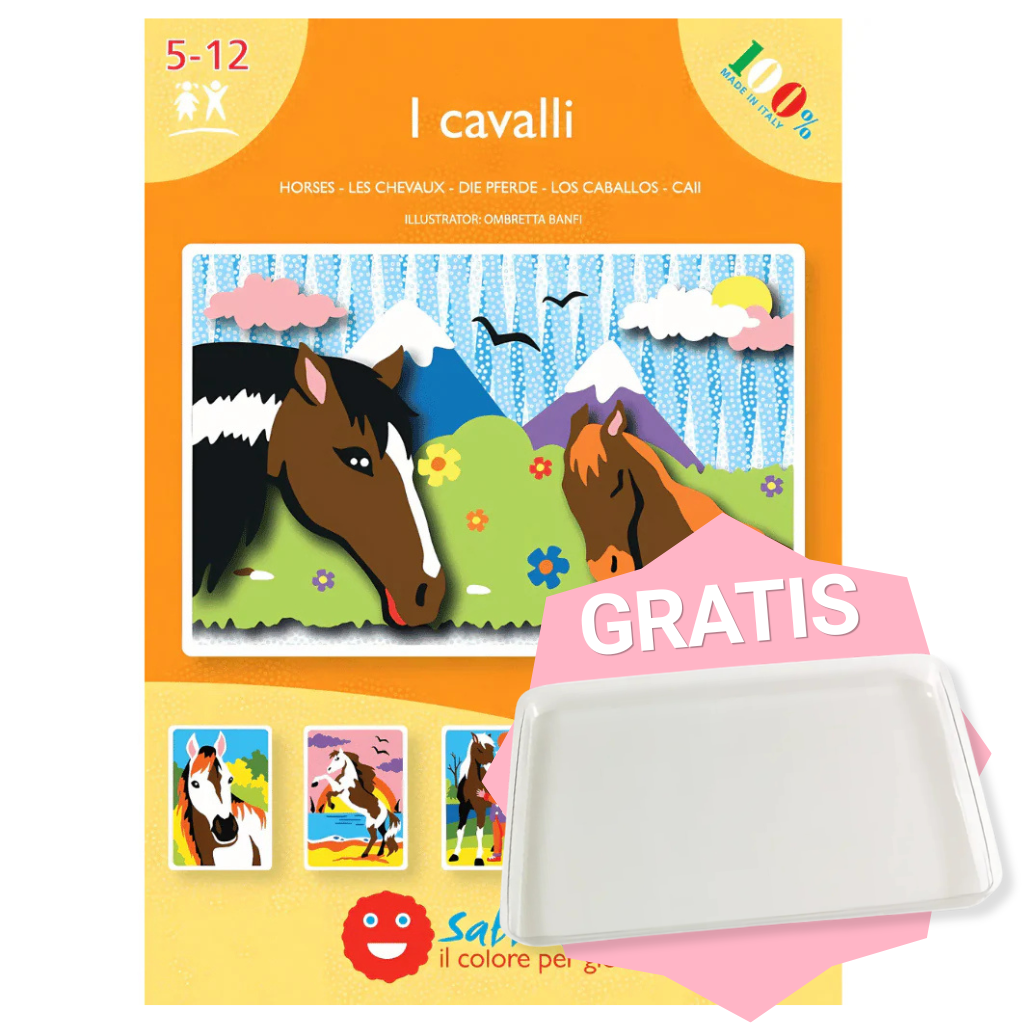 Zandschilderen - Tekeningen set + GRATIS transparant onderblad