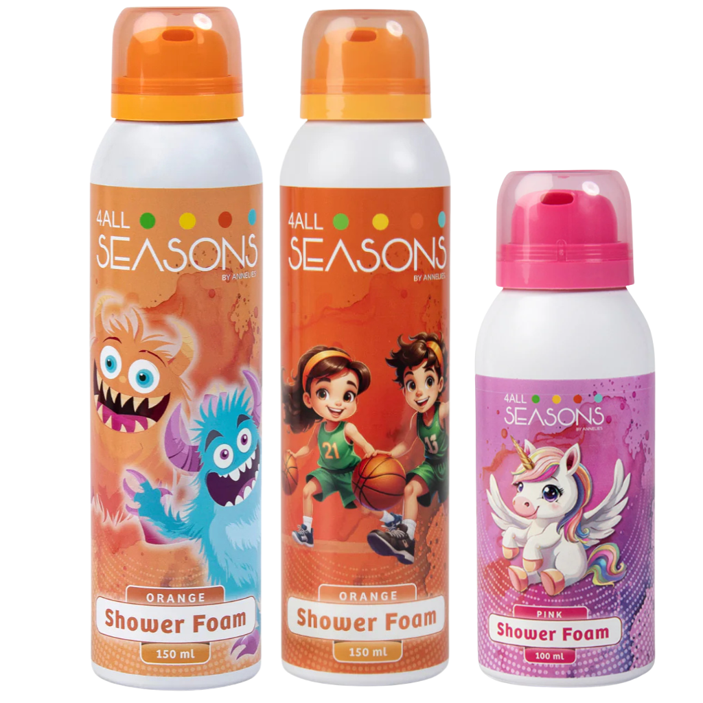 2+1 GRATIS - 2x 4All Seasons Shower Foam 150 ml + 1x Shower Foam 100 ml GRATIS