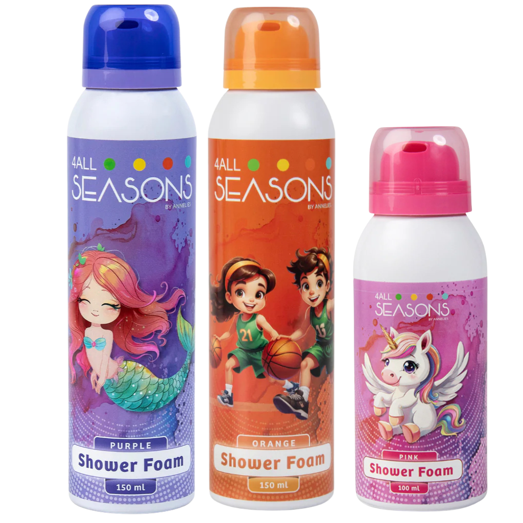 2+1 GRATIS - 2x 4All Seasons Shower Foam 150 ml + 1x Shower Foam 100 ml GRATIS