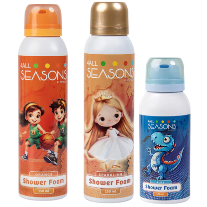 2+1 GRATIS - 2x 4All Seasons Shower Foam 150 ml + 1x Shower Foam 100 ml GRATIS