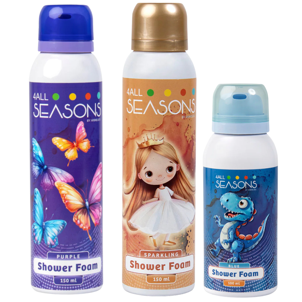 2+1 GRATIS - 2x 4All Seasons Shower Foam 150 ml + 1x Shower Foam 100 ml GRATIS