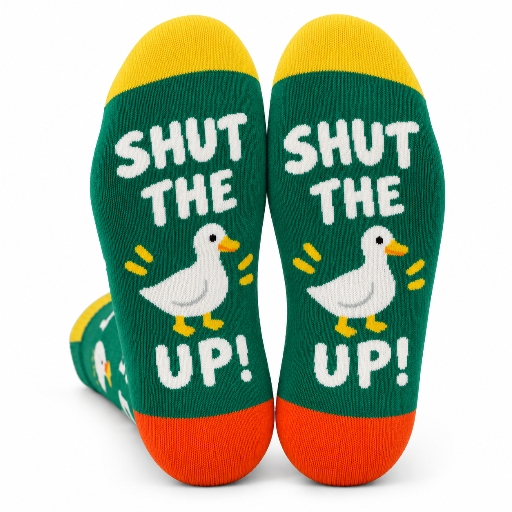 1 Paar sokken Shut the duck up - maat 38-45