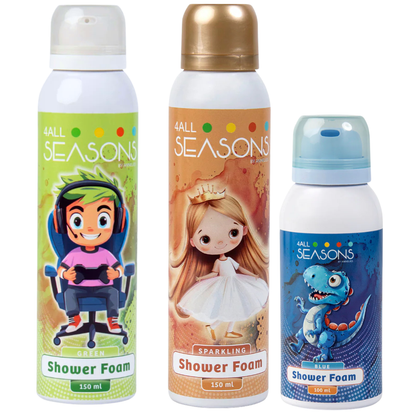 2+1 GRATIS - 2x 4All Seasons Shower Foam 150 ml + 1x Shower Foam 100 ml GRATIS