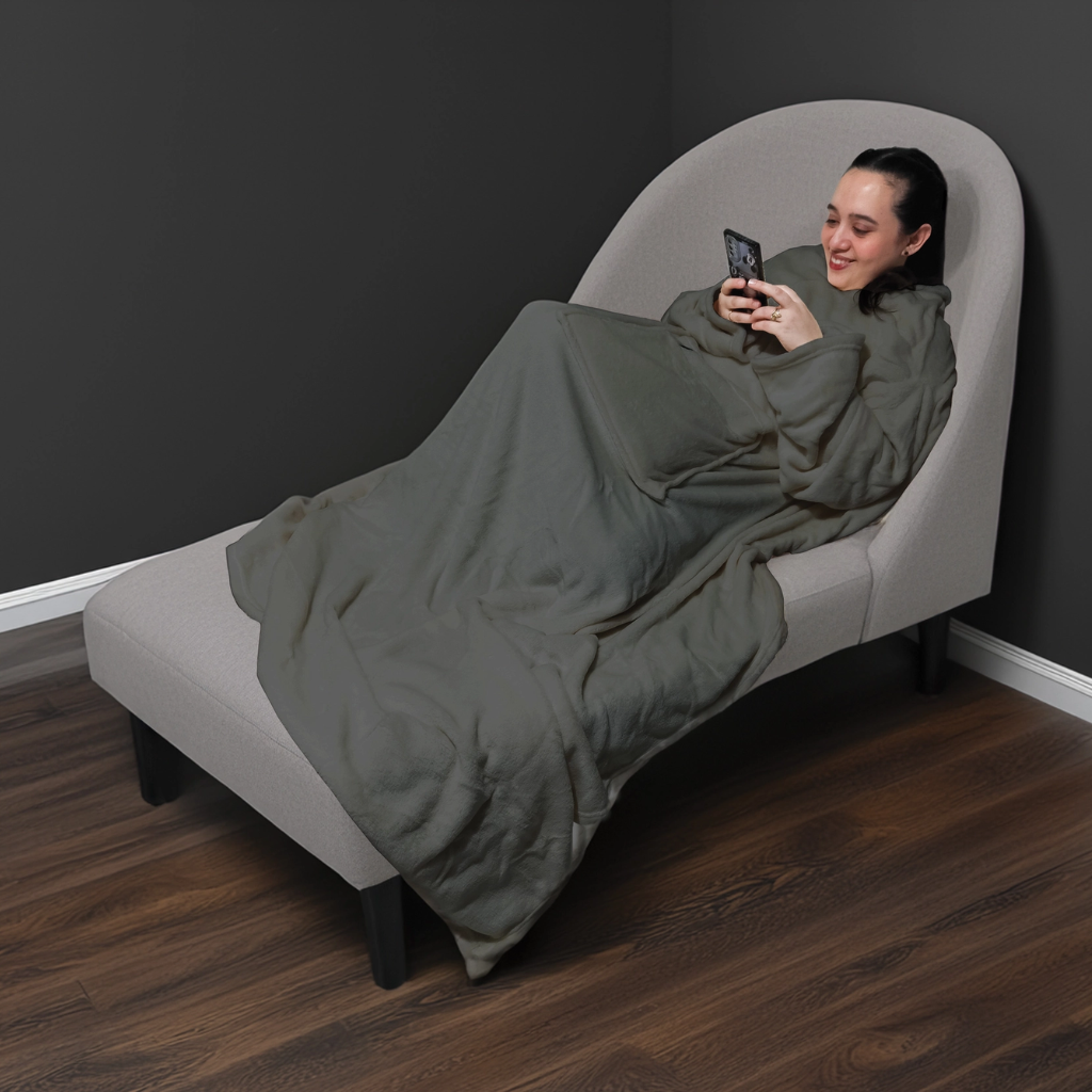Verwarmde deken met mouwen