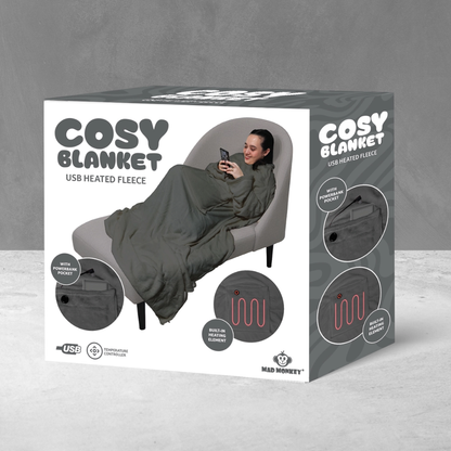 Verwarmde deken met mouwen