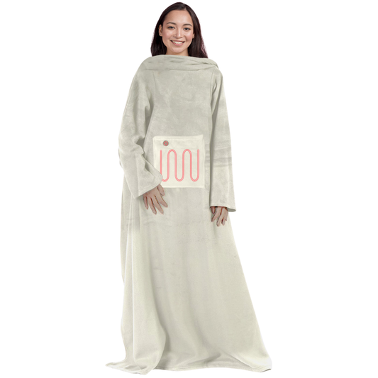 Verwarmde deken met mouwen