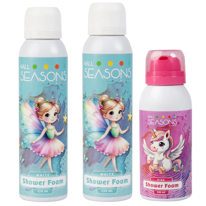 2+1 GRATIS - 2x 4All Seasons Shower Foam 150 ml + 1x Shower Foam 100 ml GRATIS