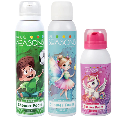 2+1 GRATIS - 2x 4All Seasons Shower Foam 150 ml + 1x Shower Foam 100 ml GRATIS