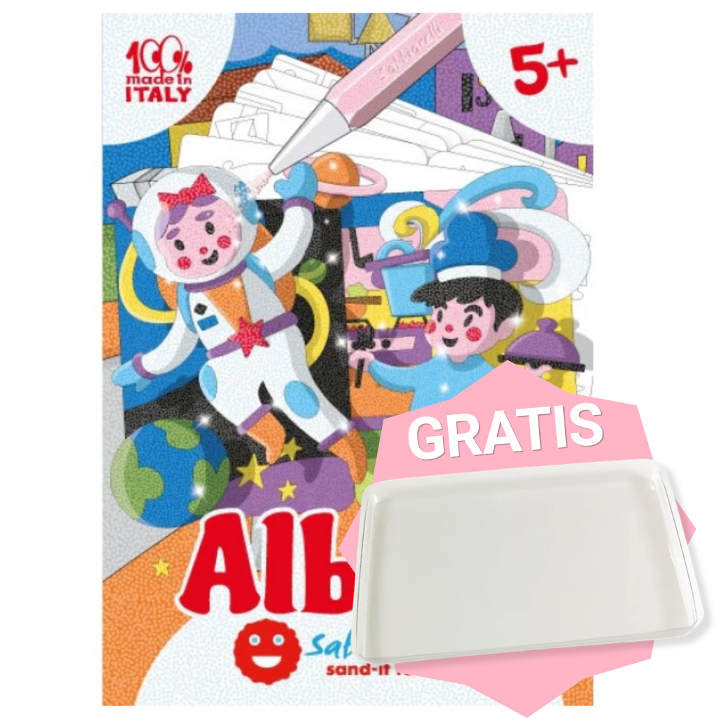 Zandschilderen - Tekeningen set + GRATIS transparant onderblad