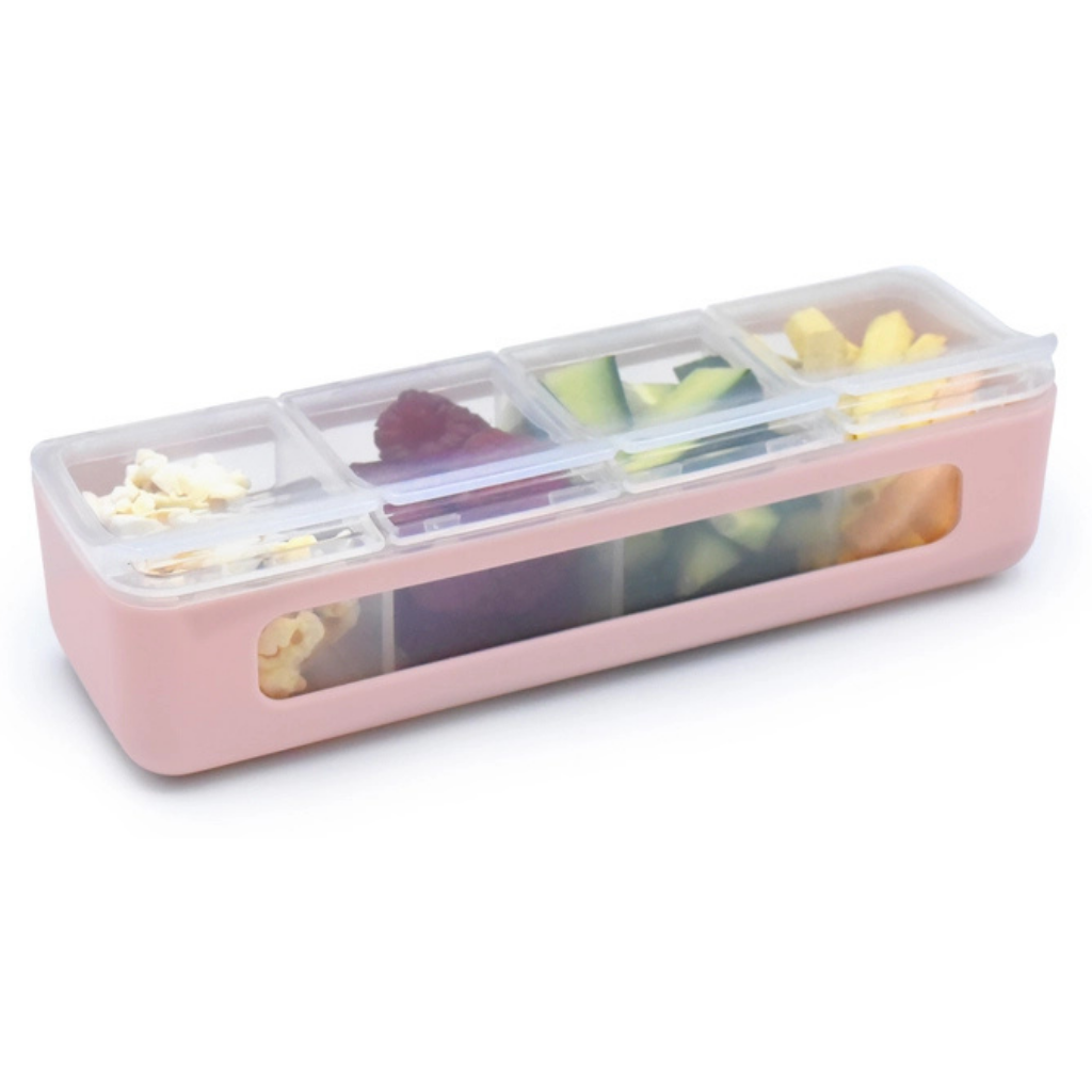 Melii - Snackbox met 4 compartimenten duopack