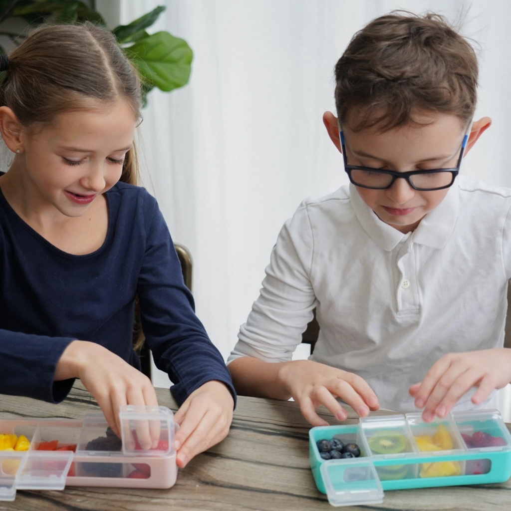 Melii - Snackbox met 4 compartimenten duopack