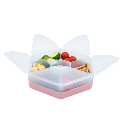 Melii - Hexagon snackbox met 6 compartimenten