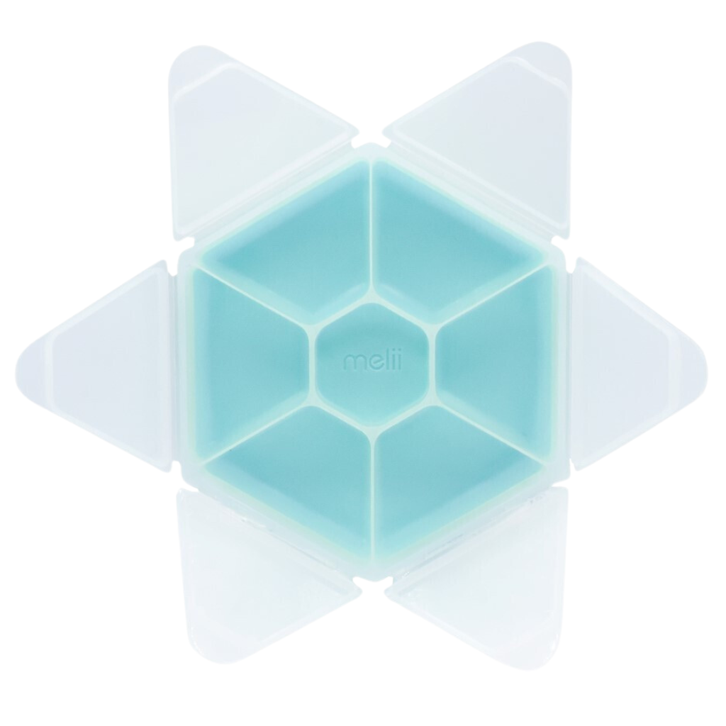 Melii - Hexagon snackbox met 6 compartimenten