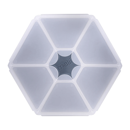 Melii - Hexagon snackbox met 6 compartimenten
