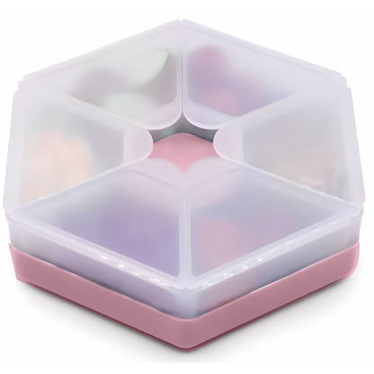 Melii - Hexagon snackbox met 6 compartimenten