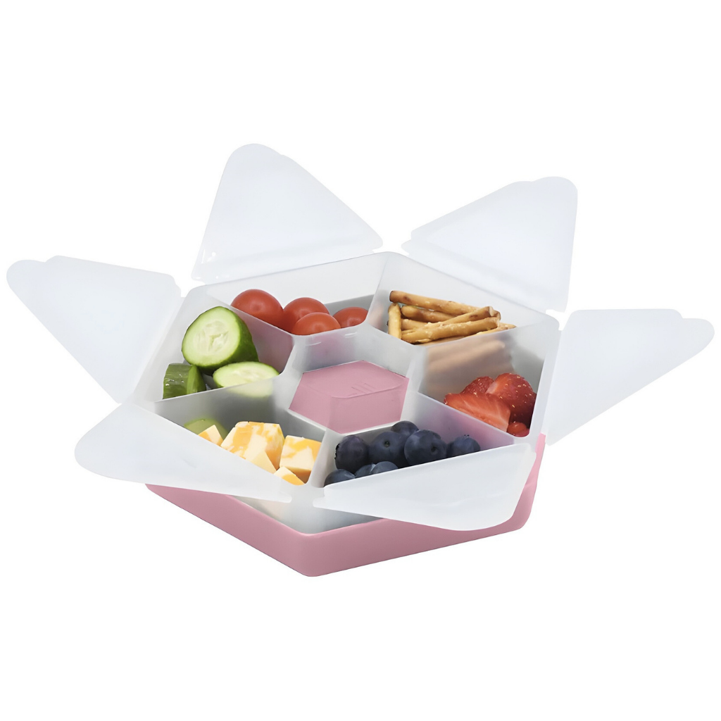 Melii - Hexagon snackbox met 6 compartimenten