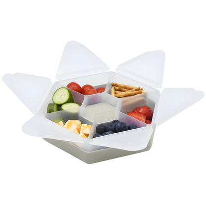 Melii - Hexagon snackbox met 6 compartimenten