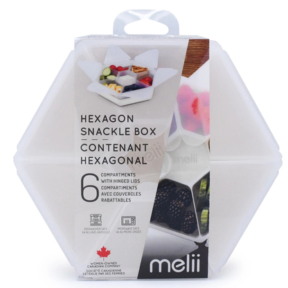 Melii - Hexagon snackbox met 6 compartimenten