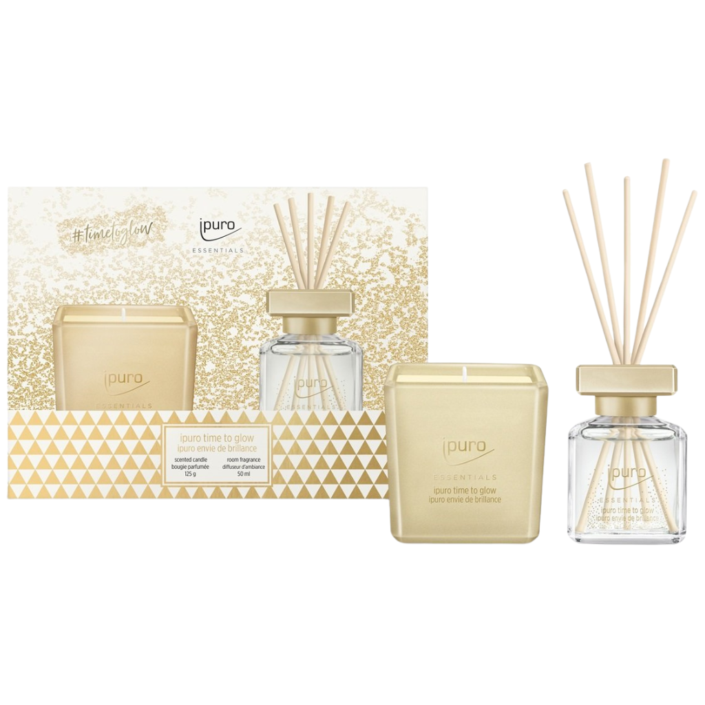 Giftset met geurstokjes & kaars