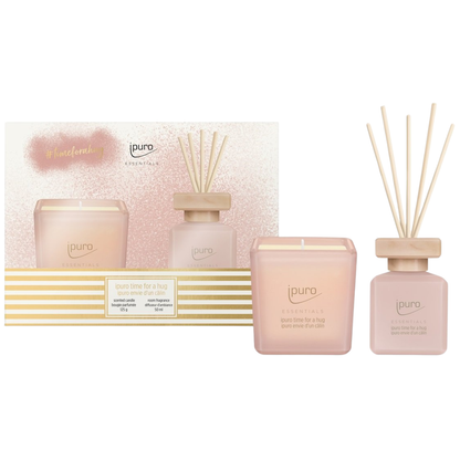 Giftset met geurstokjes & kaars